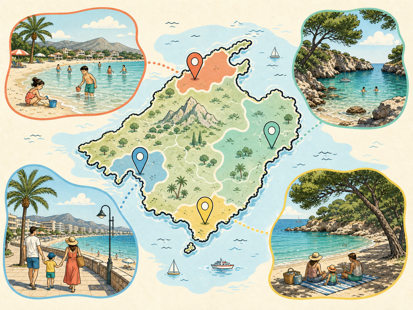 Mallorca Family Beaches by Area: Where to Stay and Swim